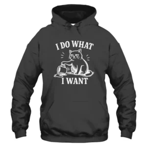 I Do What I Want Hoodie - Dark Grey