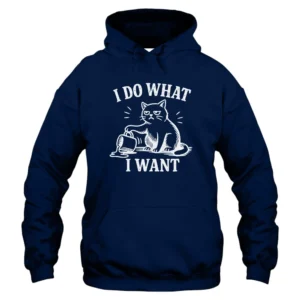 I Do What I Want Hoodie - Navy