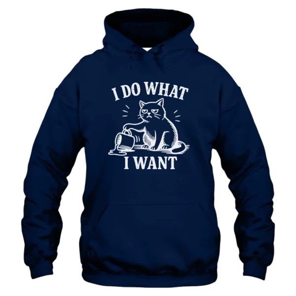 I Do What I Want Hoodie - Navy