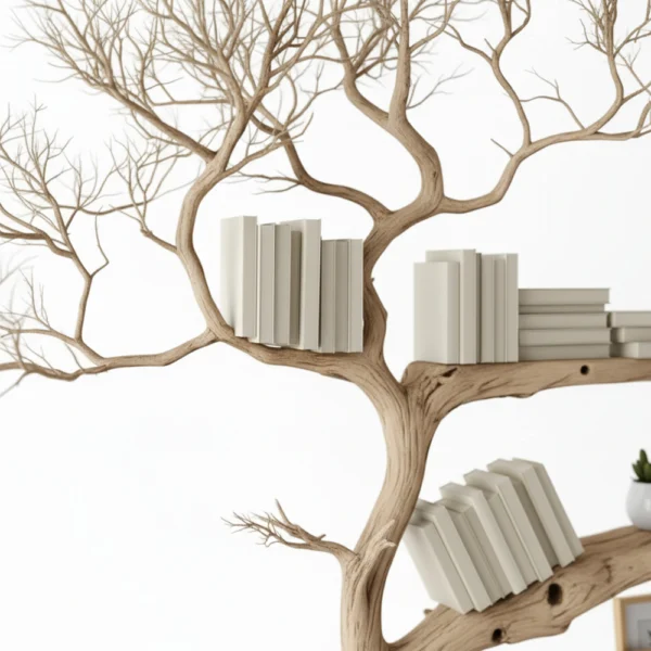 Handcrafted Console Table with Tree Branch Legs - Natural Barn & Pallet Wood