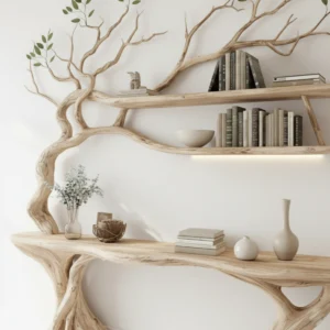 Handcrafted Tree Branch Console Table – Nature-Inspired Entryway Elegance2
