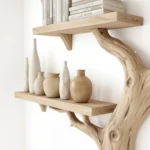 Tree-Shaped Wooden Bookshelf - Unique Handmade Design for Book Storage & Home Decor