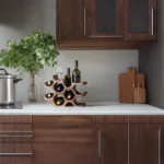 Handcrafted Vertical Wooden Bookcase – Rustic Floating Shelves & Unique Shelf Unittt