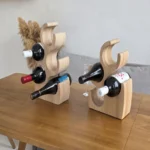 The Artisan Ash Sentinel – Handcrafted Vertical Wine Gallery