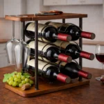 The Artisan Hexagon Trestle – Handcrafted Iron & Wood Wine Gallery