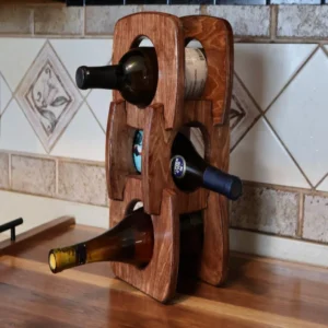 The Artisan Modular Vine-Stack – Customizable Solid Wood Wine Gallery