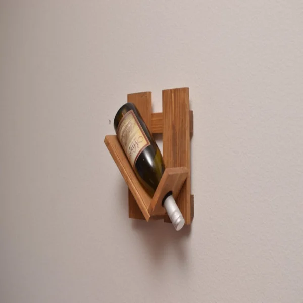 The Artisan Pine Trio – Handcrafted Vertical Wall Wine Gallery