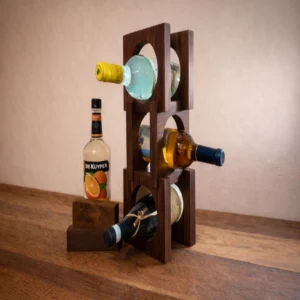 The Artisan Triple-Tier – Handcrafted Poplar Vertical Wine Gallery (2)