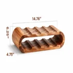 The Artisan Wave Trestle – 9-Bottle Scandi-Style Wine Gallery