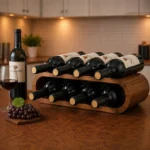 The Artisan Wave Trestle – 9-Bottle Scandi-Style Wine Gallery