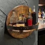 The "Cheers" Artisan Sentinel – Handcrafted Wall-Mounted Wine & Spirits Gallery