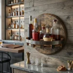 The "Cheers" Artisan Sentinel – Handcrafted Wall-Mounted Wine & Spirits Gallery