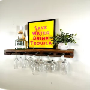 The Floater – Handcrafted Floating Wine Rack & Stemware Sentinel (3)
