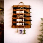 The Raw Edge & Rope Sentinel – Handcrafted Live Edge Wall Wine Gallery