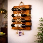 The Raw Edge & Rope Sentinel – Handcrafted Live Edge Wall Wine Gallery