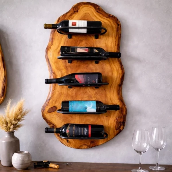 The Sovereign Live Edge – Handcrafted Artisan Wall Wine Gallery