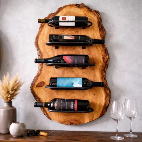 The Sovereign Live Edge – Handcrafted Artisan Wall Wine Gallery