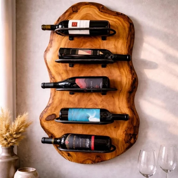 The Sovereign Live Edge – Handcrafted Artisan Wall Wine Gallery