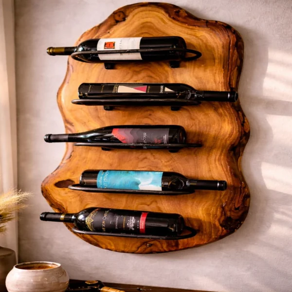 The Sovereign Live Edge – Handcrafted Artisan Wall Wine Gallery