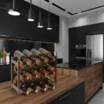 The Twelve-Bottle Vineyard Trestle – 3-Tier Solid Wood Wine Gallery