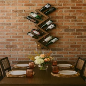 The Ziggy Zag – Handcrafted Geometric Wall Wine Gallery