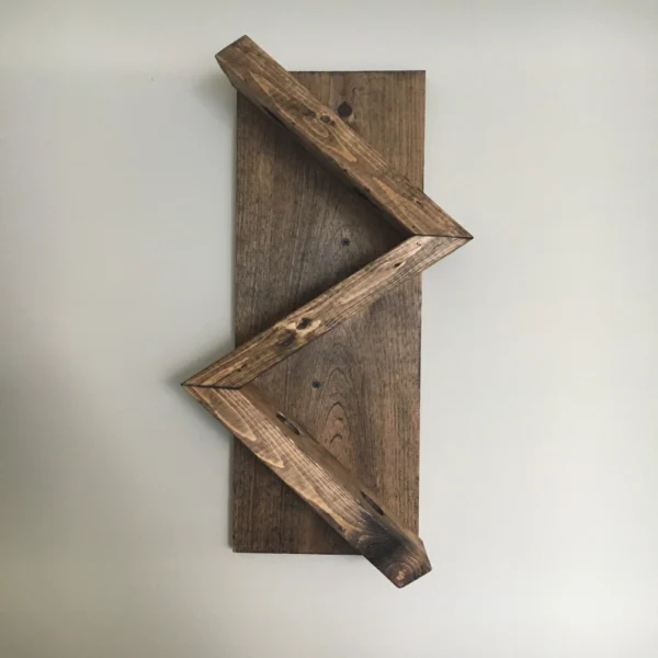The Ziggy Zag – Handcrafted Geometric Wall Wine Gallery