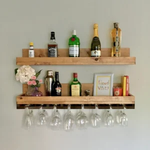 Your Wall-Mounted Rustic Wine Bar & Décor Sanctuary