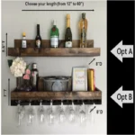 Your Wall-Mounted Rustic Wine Bar & Décor Sanctuary