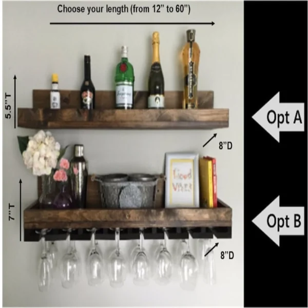 Your Wall-Mounted Rustic Wine Bar & Décor Sanctuary